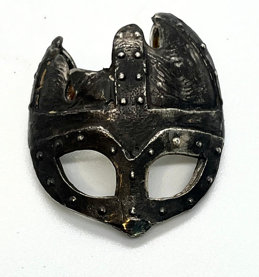 Broken Viking Helmet Pendant – Sterling Silver 925