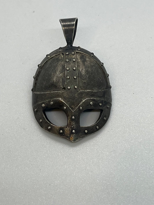 Viking Helmet Pendant – Sterling Silver 925